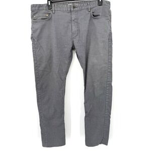 Rodd & Gunn Pants Mens 42L Gray Straight Fit Textured Cotton Italian Fabric